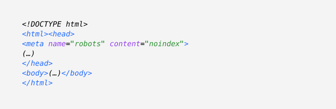 Meta robots